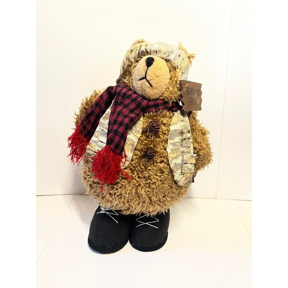 BORN TO FISH Teddy Bear (Bx Bear) - Picture 3 of 8